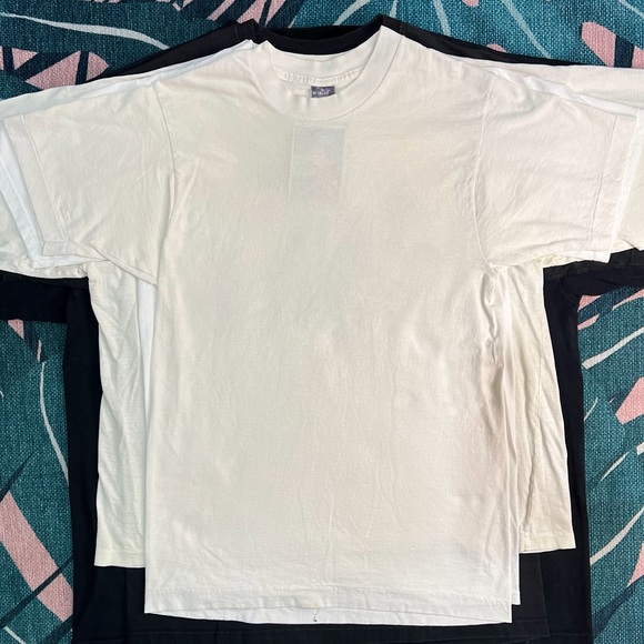 BVD Tops - Vintage BVD Off White Plain Basic Classic Crewneck Tshirt